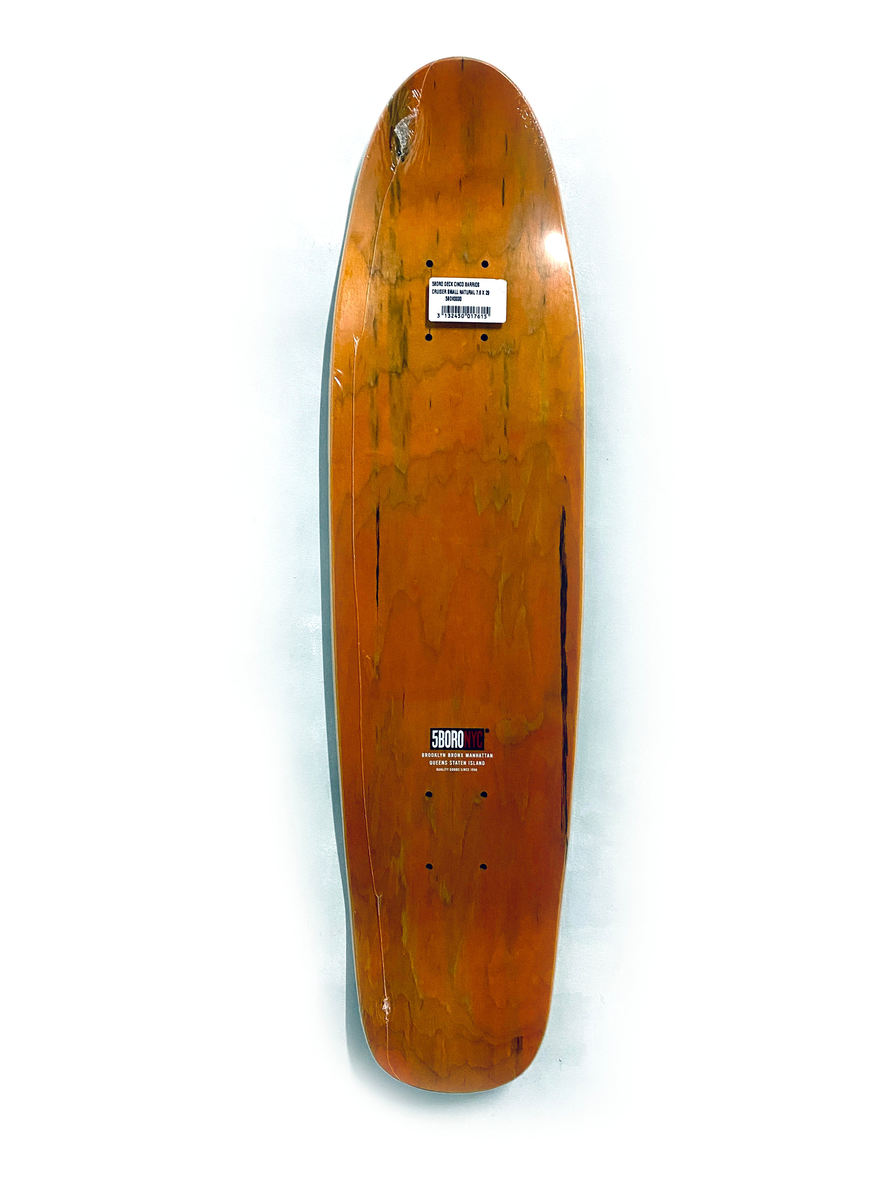 5BORO DECK CINCO BARRIOS CRUISER SMALL NATURAL 7.6